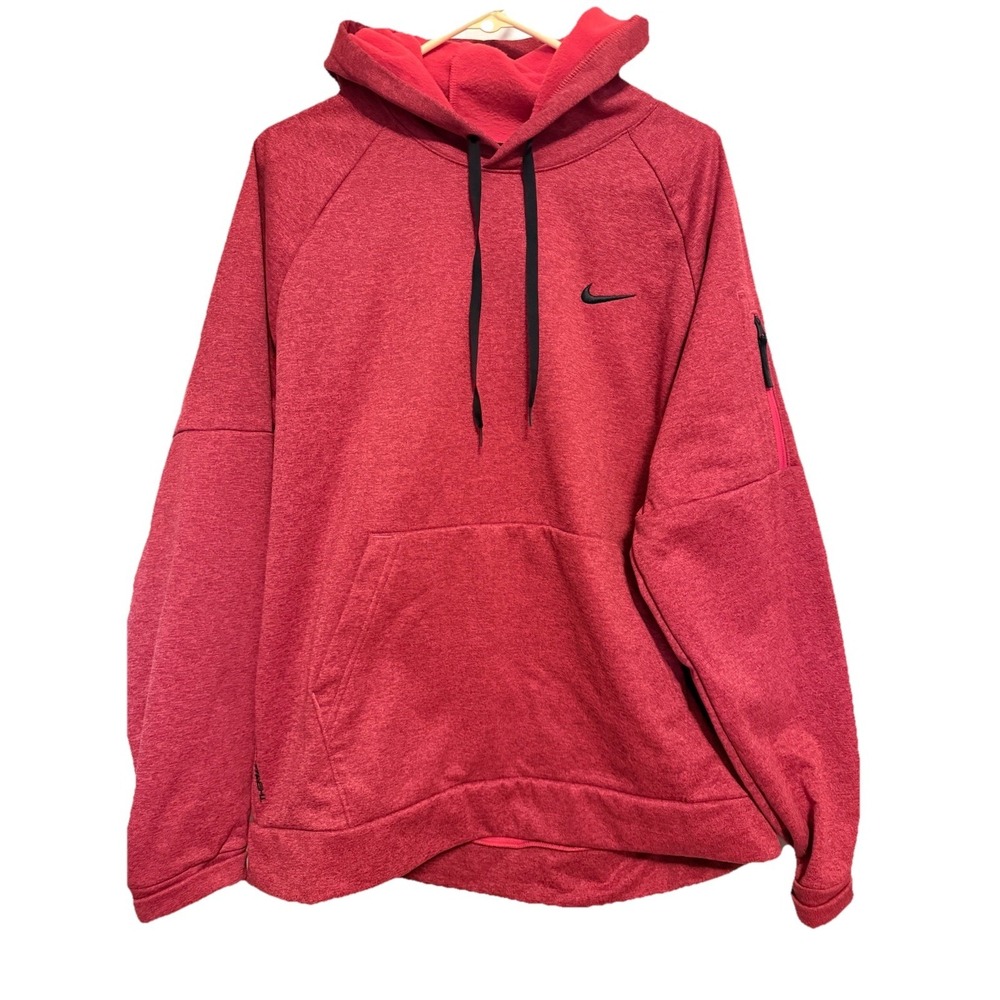 Nike Men's Red Hooded Sweatshirt XL